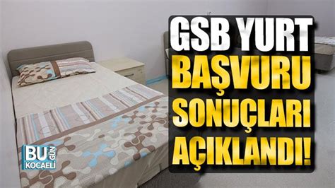 2023 2024 eğitim öğretim yılı GSB yurt başvuru sonuçları açıklandı