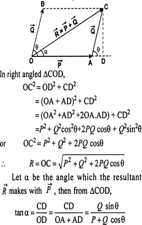 How To Find Resultant Of Two Vectors Resultant Vector Formula The