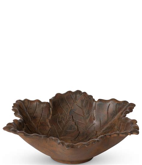 Park Hill Cast Aluminum Grape Leaf Serving Bowl Dillards