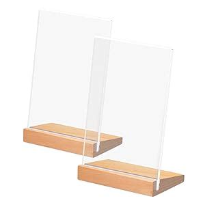 Amazon Aiuieaa Pack X Acrylic Sign Holder Solid