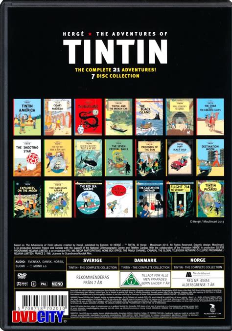 Adventures Of Tintin The Complete Collection 1991 Dvdcity Dk