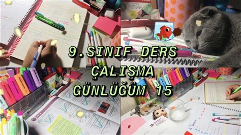 9 SINIF DERS ÇALIŞMA GÜNLÜĞÜM 15 GEÇ YATIP ERKEN KALKMAK 6 DA KALKIP