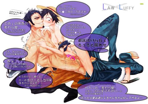 Rule 34 Gay Human Male Male Only Monkey D Luffy Multiple Males One Piece Penis Trafalgar Law