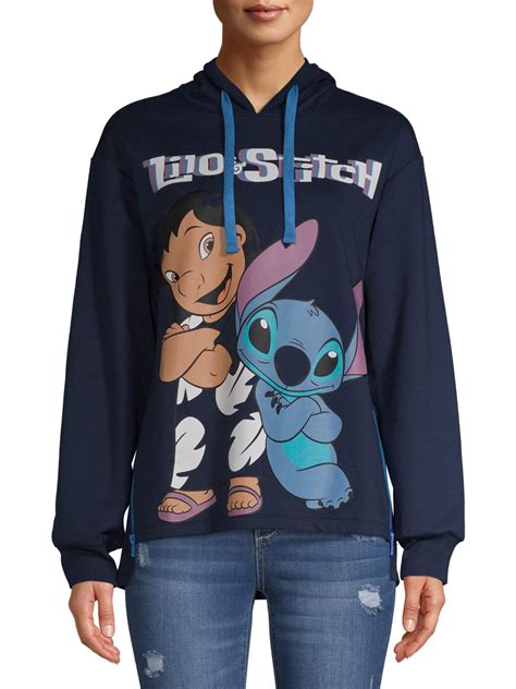 Disney Womens Lilo And Stitch I Am Stitch Costume Sweatshirt Zip