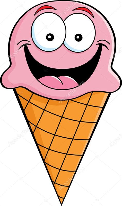 Cartoon Ice Cream Cone — Stock Vector © Kenbenner 16956569