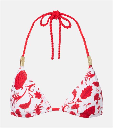 Evia Reversible Bikini Top In White Heidi Klein Mytheresa