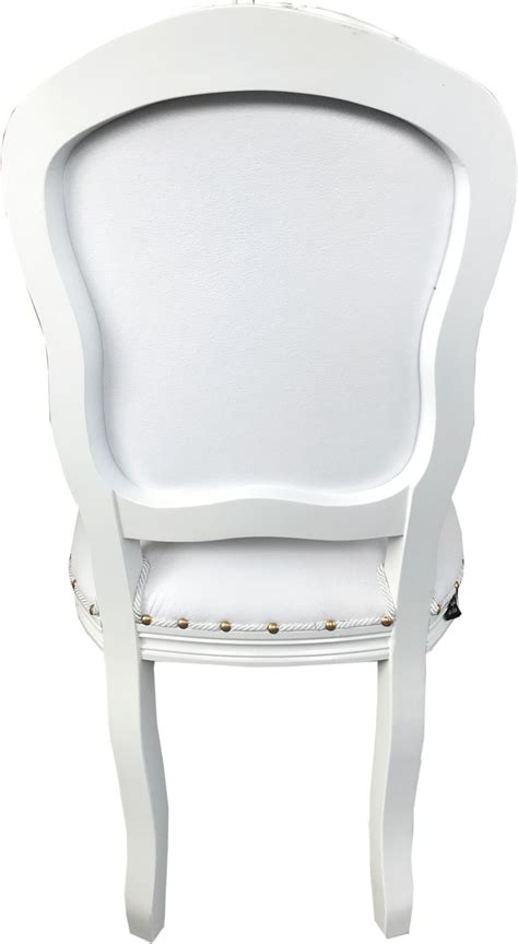 Silla De Comedor De Lujo Casa Padrino Estilo Barroco Cuero Sint Tico