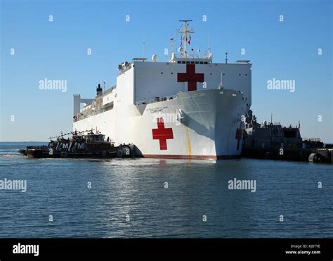 Military Sealift Commands Hospital Ship Usns Comfort T Ah Pulls