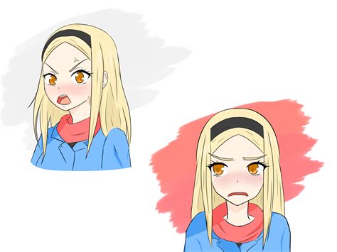 [oc] Tsunderes Are Great To Practice Some Angles And Expressions R