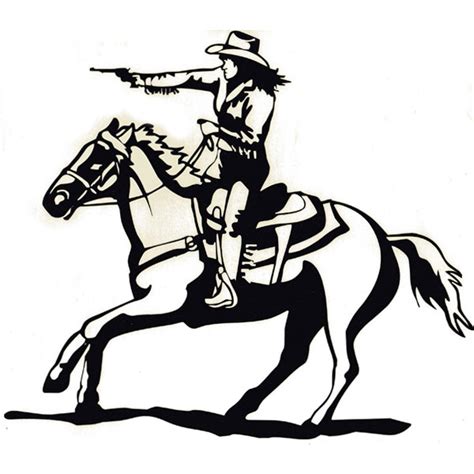 Cowboy Mounted Shooting Clipart Clip Art Library