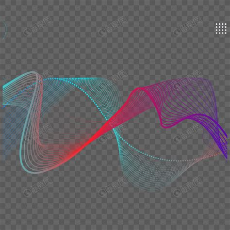 渐变彩色线条光效抽象量子元素素材下载 正版素材402079770 摄图网