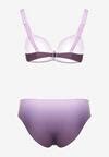 Jasnofioletowe Bikini Majtki Figi I Biustonosz Z Ozdobnym Marszczeniem Linaronia Born Be