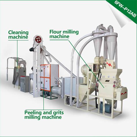 Maize Milling Machine 6FW P12AB Flour Mill Grain Mill Corn Machine