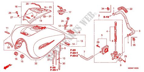 Fuel Tank For Honda Vtx 1300 C 2008 Honda Motorcycles And Atvs Genuine