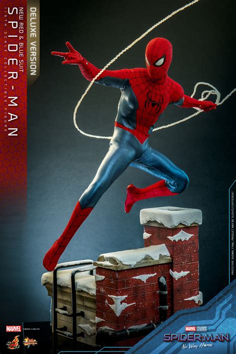 Hot Toys MMS 679 680 Spider Man No Way Home New Red Blue Suit Hot Toys Complete