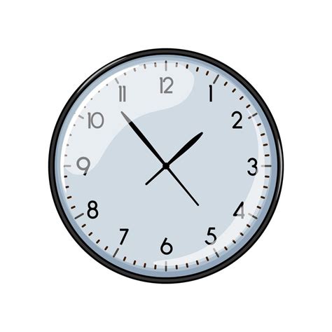 Business Wall Clock Cartoon Vector Illustration 17405570 Vector Art At