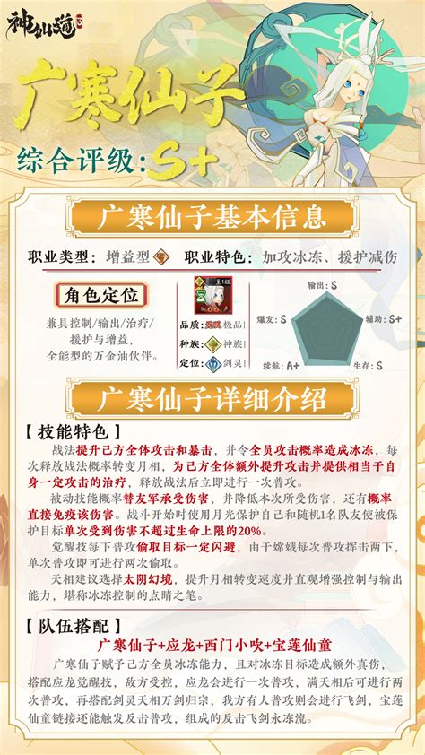 《神仙道3》伙伴图鉴——广寒仙子神仙道3九游手机游戏