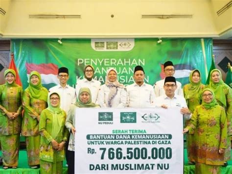 Melalui Lazisnu Muslimat Nu Serahkan Bantuan Kemanusiaan Untuk Rakyat