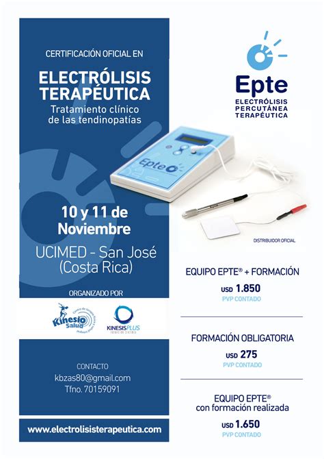 Curso Epte Electr Lisis Percut Nea Terap Utica En Costa Rica Epte