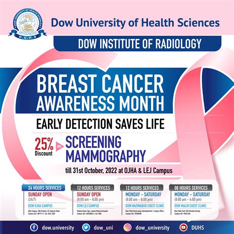 Dow University Of Health Sciences On Twitter EARLY DETECTION SAVES