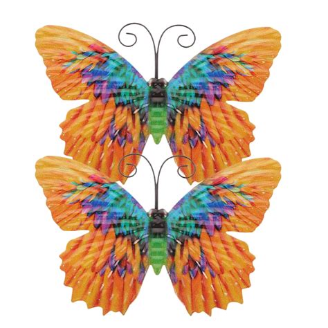 Pcs Wrought Iron Butterfly Wall Hanging Decorations Outdoor Art