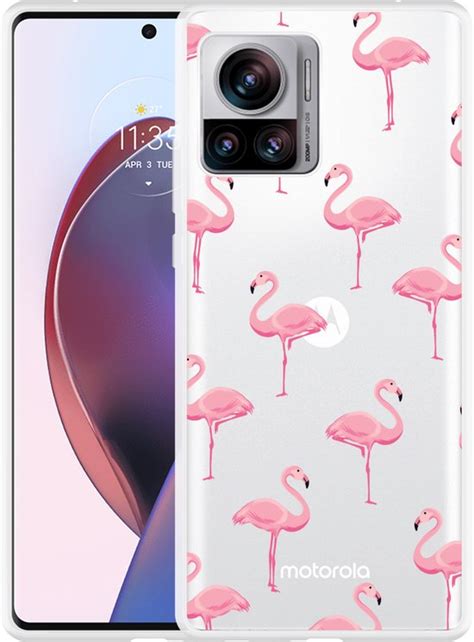 Cazy Hoesje Geschikt Voor Motorola Edge 30 Ultra Flamingo Bol