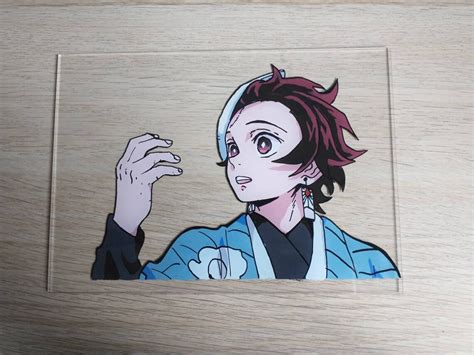 Tanjiro Anime Acrylic Glass Painting Etsy