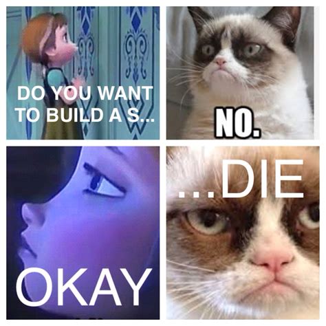 Funny Grumpy Cat Memes Frozen