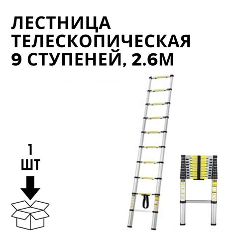 Лестница телескопическая 10СТ-2.9М-ЛЕСТН-ТЕЛЕСКОП - купить по выгодным ...