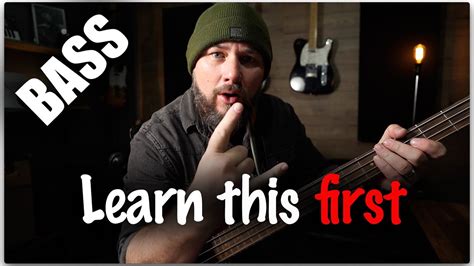 Want To Play Bass Learn This First Beginner Bass Lesson Tutorial Youtube