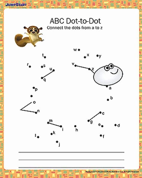 Alphabet Connect The Dots Free Printables