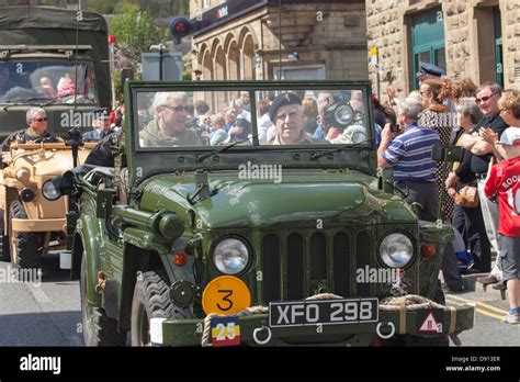 A Restored Austin Champ Jeep At The Ramsbottom 1940s War Weekend Stock