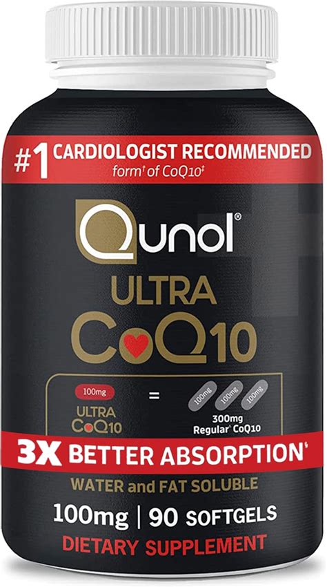 Amazon Qunol Ultra CoQ10 100mg Softgels 3x Better Absorption