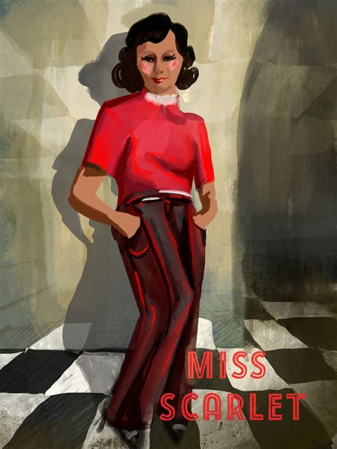 Miss Scarlet: Secrets Behind The Lady in Red ~ clue