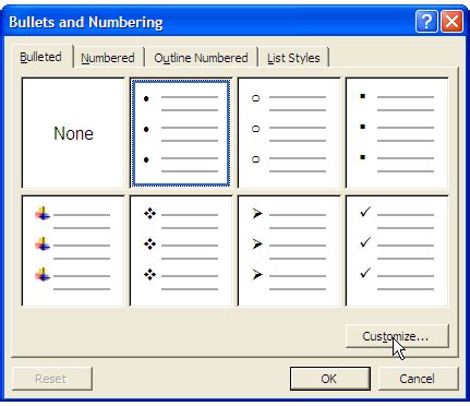 Adding Bullets and Numbering, Numbering Headings