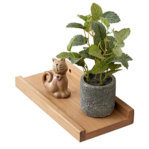 Buy INMAN OAKERLAND Oak Floating Shelves For Wall Solid Wooden Picture