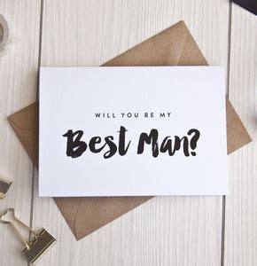 Will You Be My Best Man Cards And Gifts Notonthehighstreet