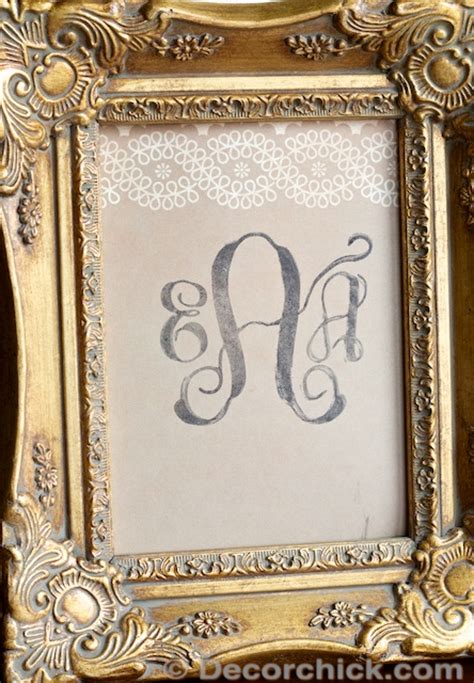 DIY Monogram Stamp - Decorchick!