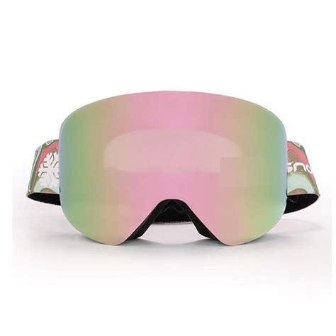 Frameless Mirrored Ski Goggles Fukosports