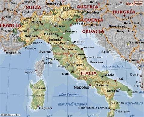 Mapa Italia Completo Mapa Regi O