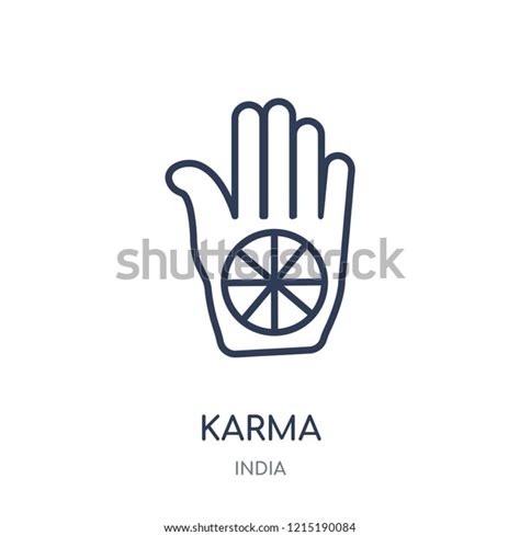 Karma Icon Karma Linear Symbol Design Stock Vector (Royalty Free ...