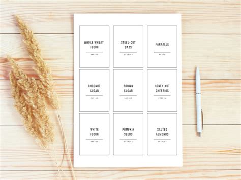 Editable Printable Pantry Labels Home Organization Labels Modern