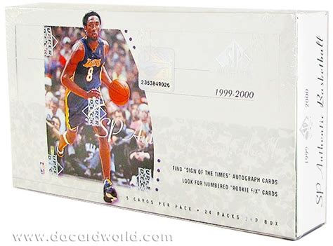 1999 00 Upper Deck Sp Authentic Basketball Hobby Box Da Card World