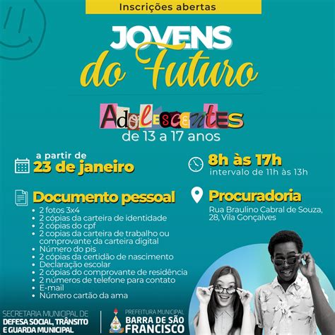 Inscrição para o Projeto Jovem do Futuro 2023 abrem nesta segunda feira