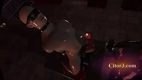 Juego vr citor d traje de látex completo milf gruesa con enormes tetas mama y traga el