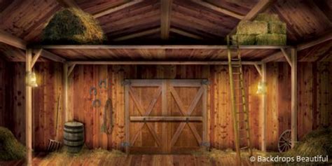 Barn Interior Backdrop 5 | Backdrops Beautiful