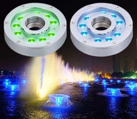 W Dmx Rgb Underwater Led Fountain Waterproof Nozzle Ring Light Ss