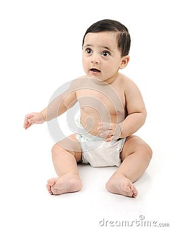 Naked Cute Baby Isolated Royalty Free Stock Photography Image 19535467