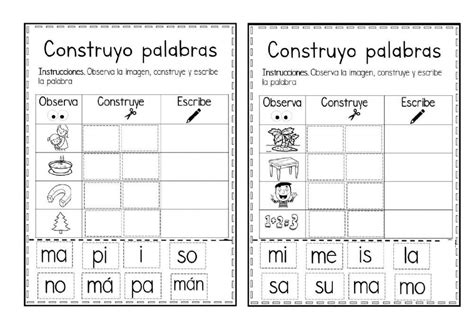 Construyo Palabras Exercise Live Worksheets