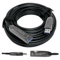 Cabo Extensão USB 3 0 Repetidor Fibra Óptica De 20 Metros KaBuM